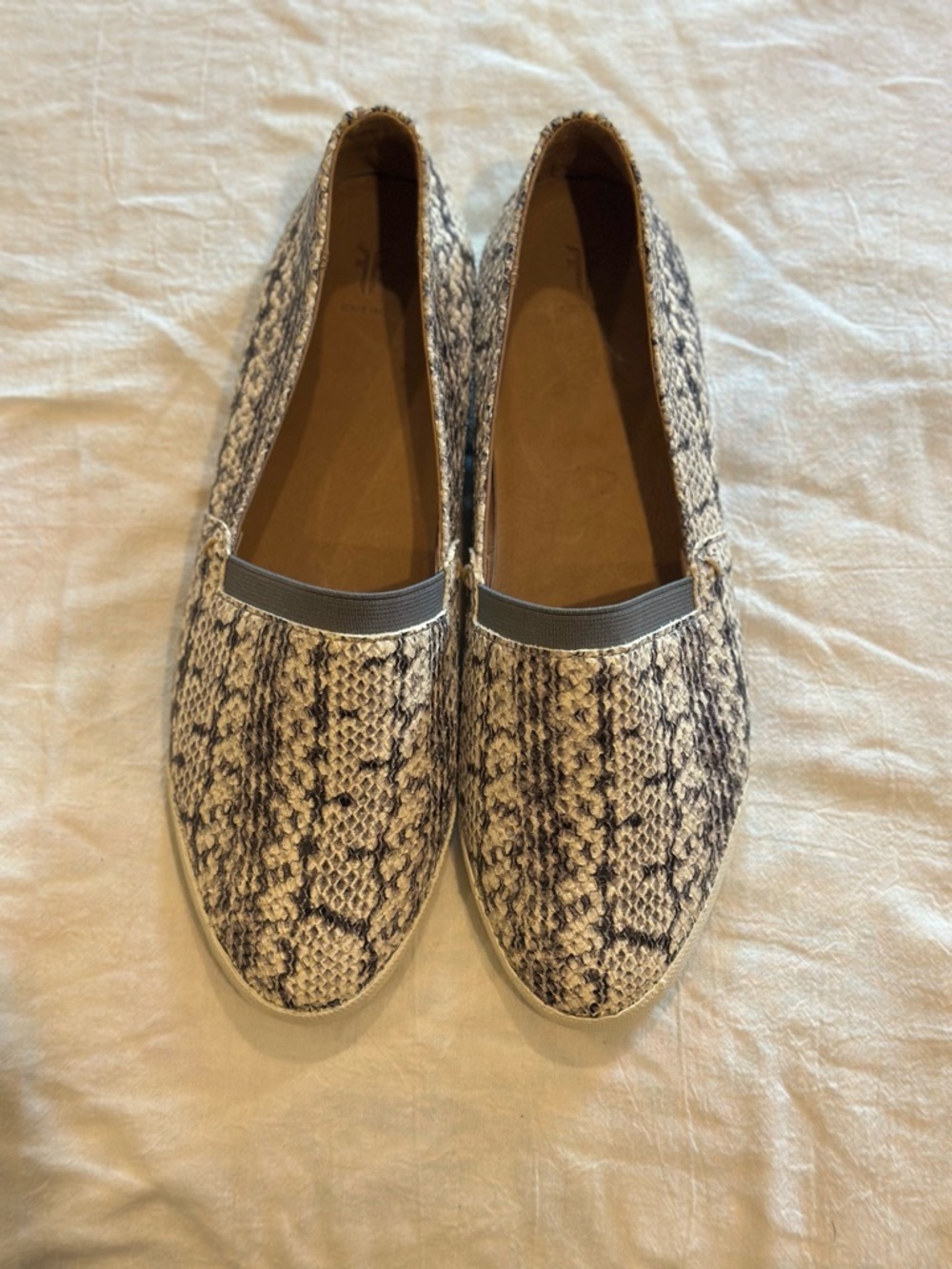 Frye Women's Snake-Print Slip-On Flats - Beige & Black